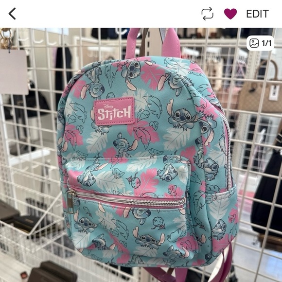 Disney Stitch Pastel Mini Backpack